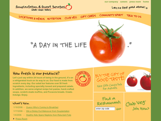 Garden Fresh Restaurant Corporation Web Site image