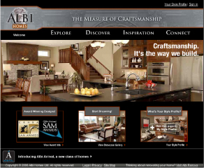 Albi Homes Website image