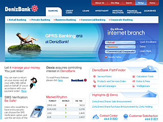 Denizbank Web Site image