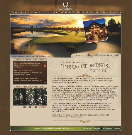 Pronghorn Website image
