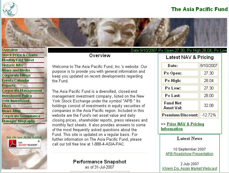 The Asia Pacific Fund (NYSE:APB) image
