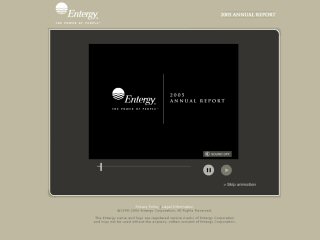Entergy's 2005 Online Annual Report image