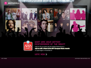 Motorola Aria Awards Site image