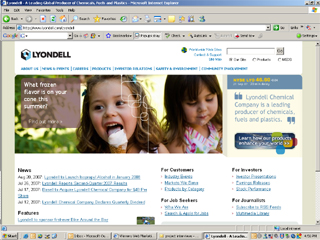 Lyondell Chemical Company Site Redesign image