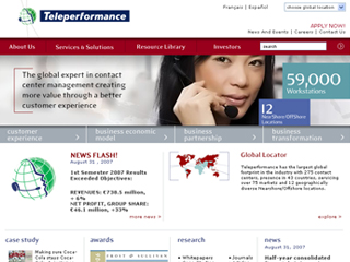 Teleperformance Webpage Redesign  image