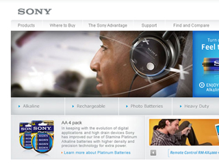 Sony Magnetic Product Website  image