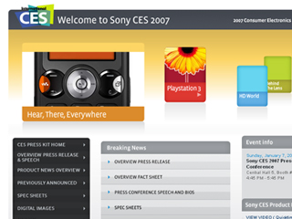 Sony CES 2007 Press Room  image