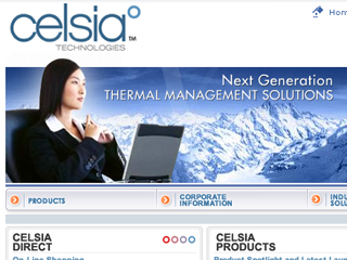 Celsia Technologies Website  image