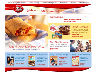 Betty Crocker Web Site image