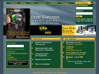 Deere Employees Credit Union Web Site image