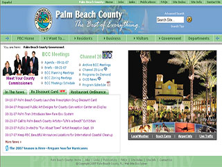 Palm Beach County Website image