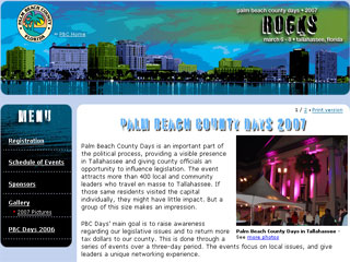 Palm Beach County Days Website image
