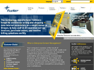 FileNet Corporate Web Site - Global image