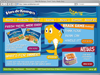 Van de Kamp's Website - www.vandekamps.com image