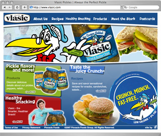 Vlasic Website - www.vlasic.com image