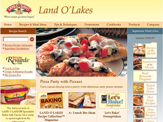 Land O'Lakes Consumer Web Site image