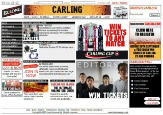Carling.com image