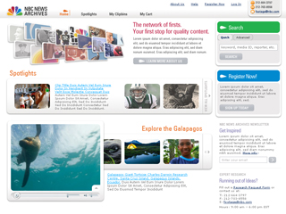 NBC News Archives Website image