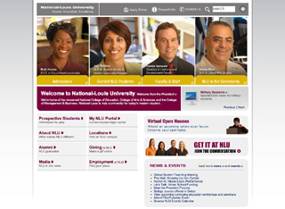 National-Louis University Web Site image