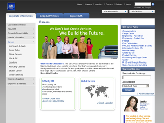 General Motors Careers Web Site image
