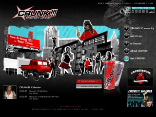 CRUNK!!! Energy Drink Website image