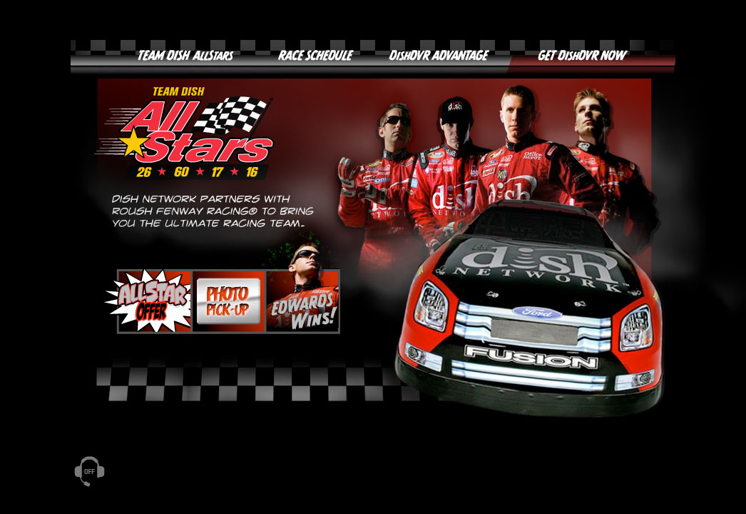 Echostar DISHRacing Web Site  image