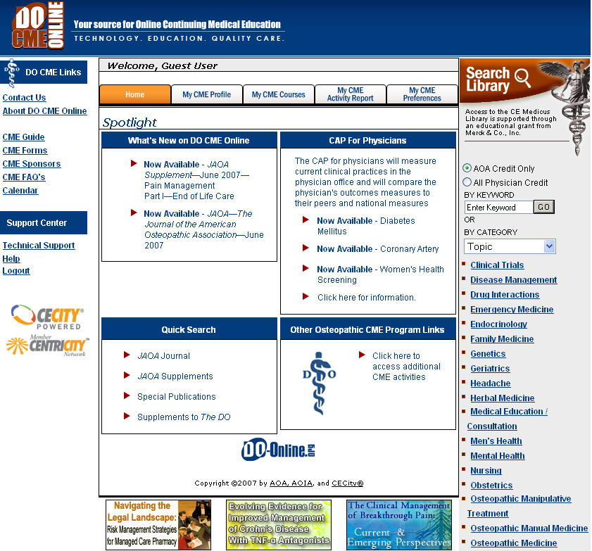 DO CME Online image