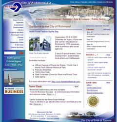 2006 City of Richmond California Website Redesign image