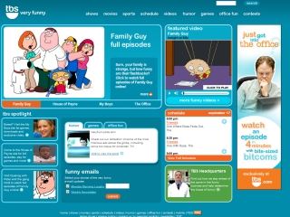 TBS.com Website image