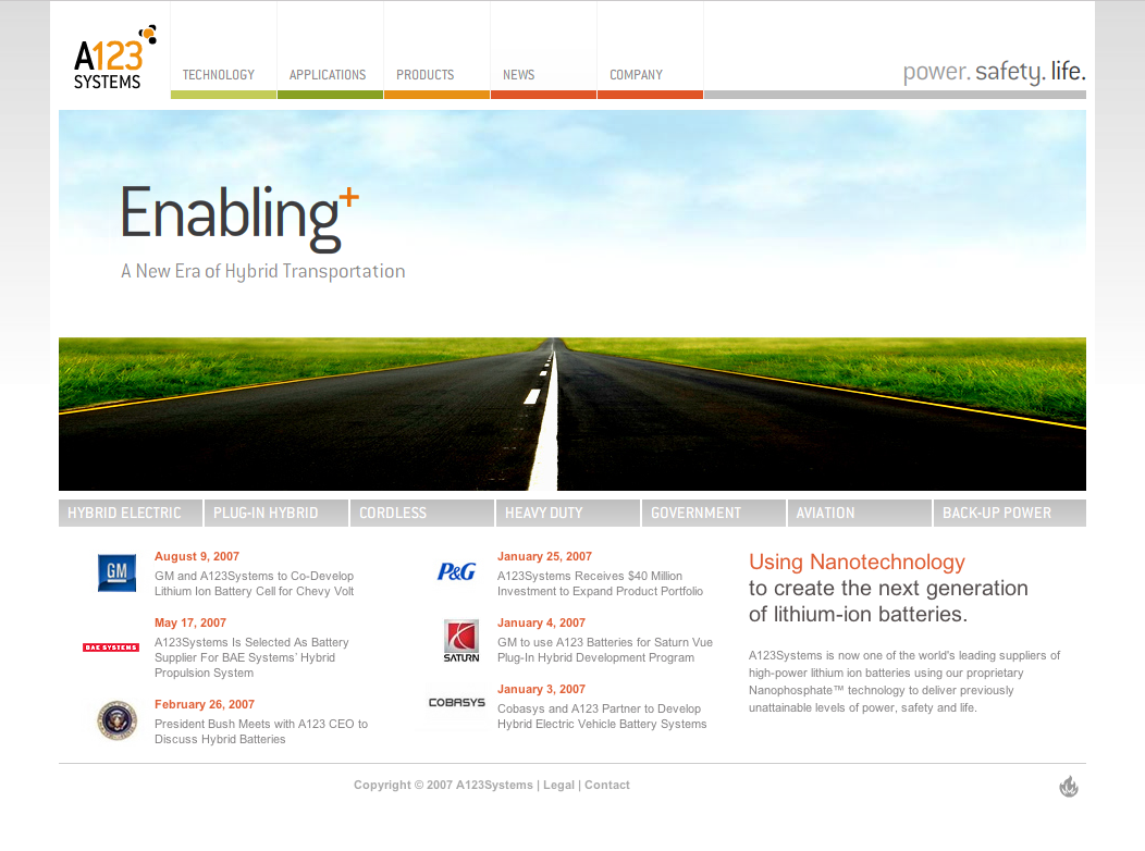 A123Systems: Enabling the Power Revolution image
