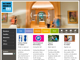Baltimore Museum of Art Web site image