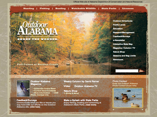 Outdoor Alabama Site Redesign image