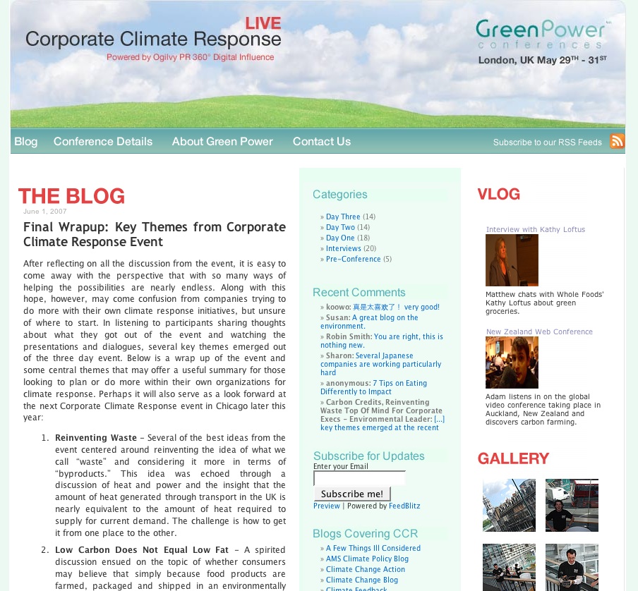 Green Power Conference: Climate Response Blog image