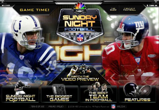 Sunday Night Football Teaser Site image