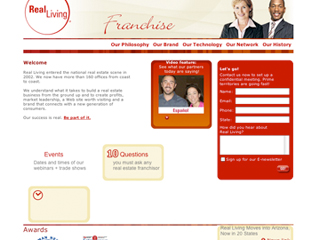 Real Living Franchise Web Site image