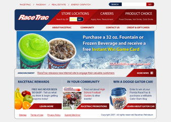 Racetrac Website Overhaul image