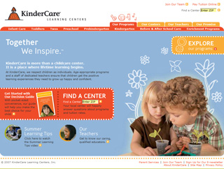Kindercare Web Site image