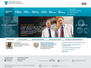 Massachusetts General Hospital Corporate Website Redesign image