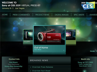 Sony CES 2009 Virtual Press Kit image