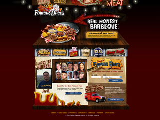 Famous Daves BBQ Web site image