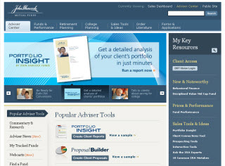 Mutual Fund Financial Professional Website image