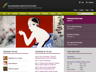 Kalamazoo Institute of Arts Website image