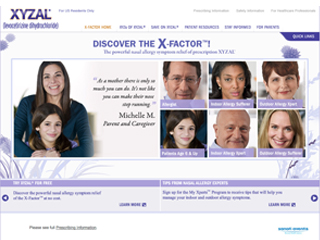 Xyzal Website image