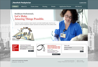 NewYork-Presbyterian Careers Web site image