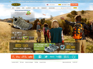 KEEN Footwear Global e-Commerce Website image