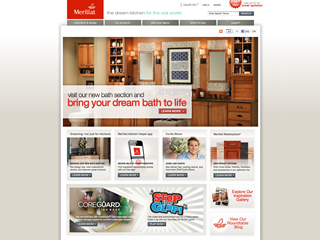Merillat Cabinetry Website image