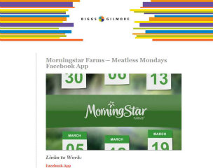 Morningstar Farms - Meatless Mondays Facebook App image