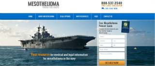 Mesothelioma from the Navy Website image