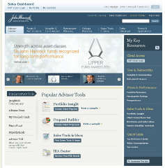John Hancock Investments Advisor Site image