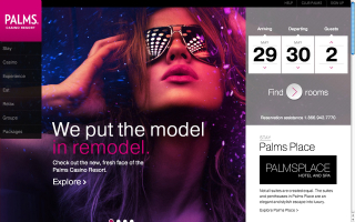 Palms.com Redesign image